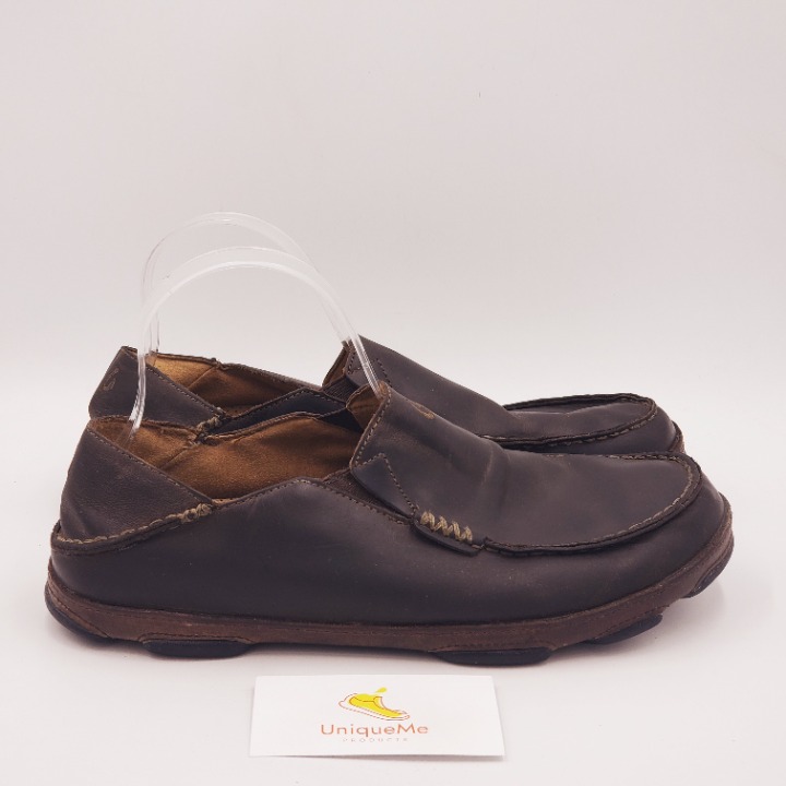 Olukai Moloa Leather Slip on Shoes A164