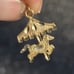 BEAUTIFUL!♡ Vintage 10k Gold Horse & Carousel Pendant/Charm w/ Gold Jump Ring