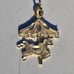BEAUTIFUL!♡ Vintage 10k Gold Horse & Carousel Pendant/Charm w/ Gold Jump Ring