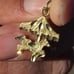 BEAUTIFUL!♡ Vintage 10k Gold Horse & Carousel Pendant/Charm w/ Gold Jump Ring