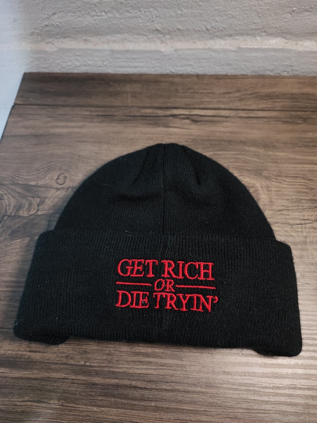 50 cent rapper vintage Y2K 2006 beanie visor