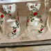 NEW IN BOX VINTAGE ROSE ICE TEA GLASSES(4)