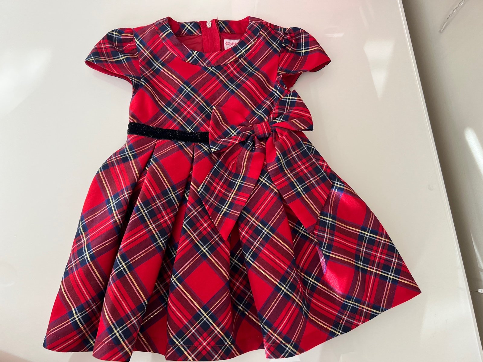 American Girl Holiday Plaid Dress- Toddler 2T