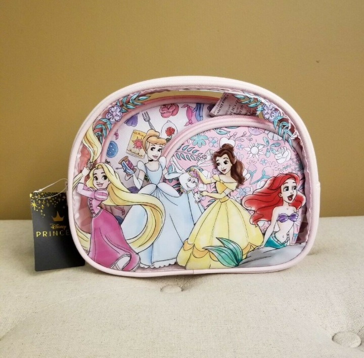 Disney Princess Cosmetic Bag 3 Piece Set