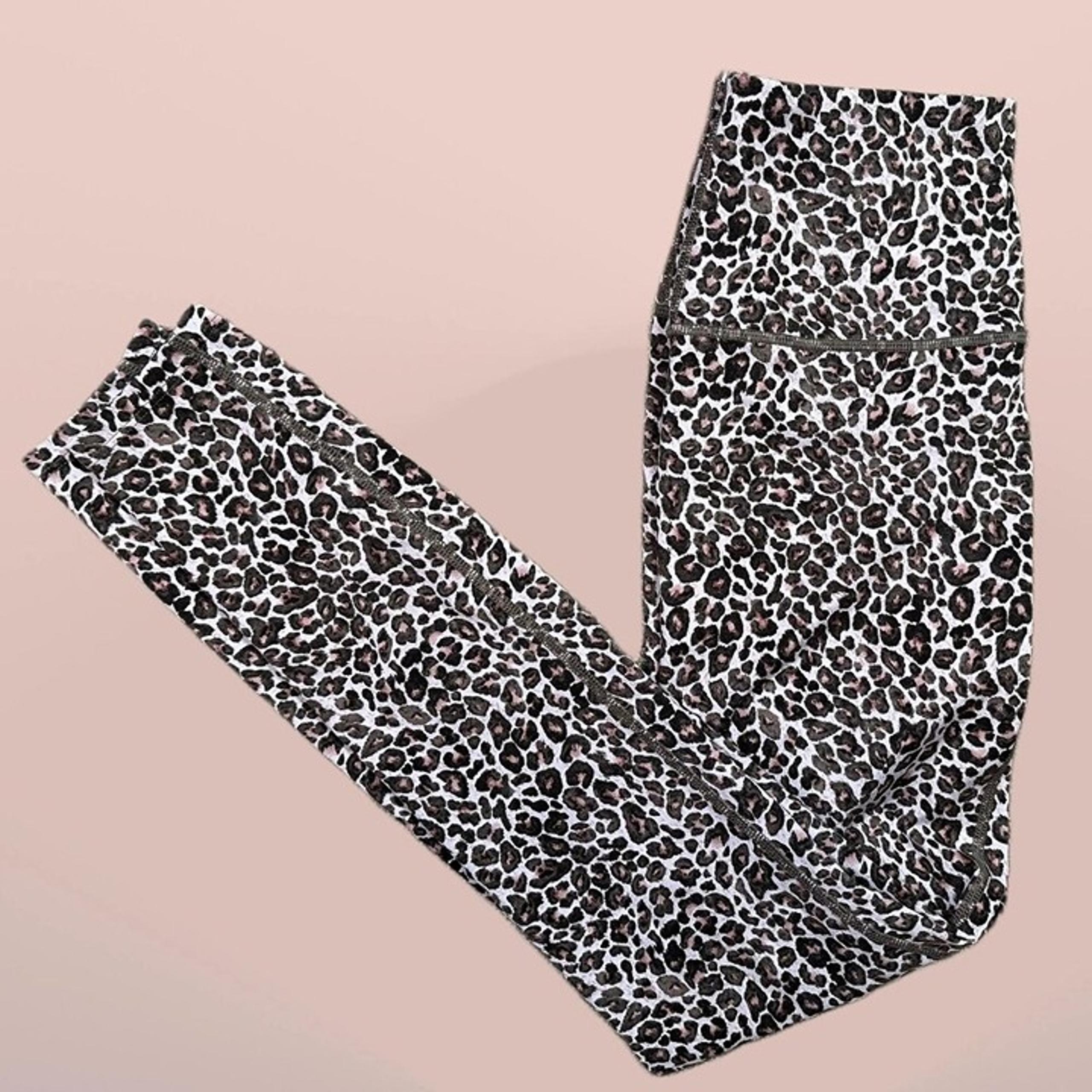 Varley Women's Leopard Print High Rise Leggings Size Small - Yoga / Activewear