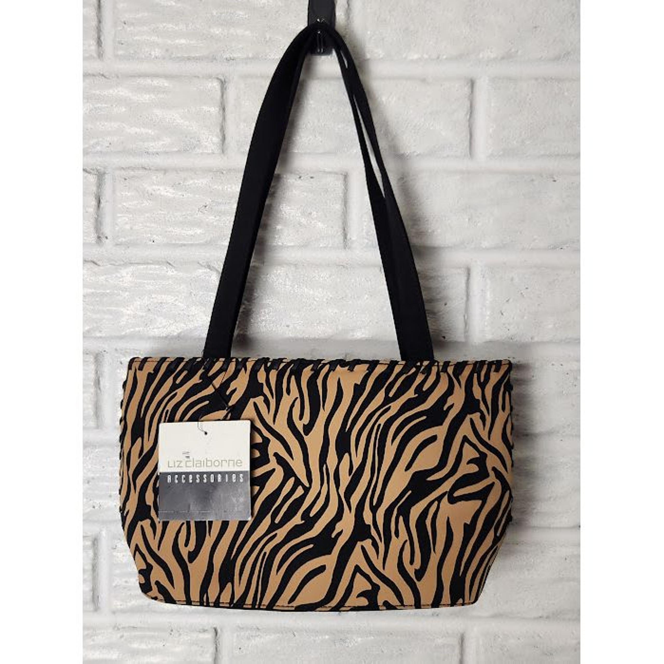 Liz Claiborne small purse handbag Zebra print NWT