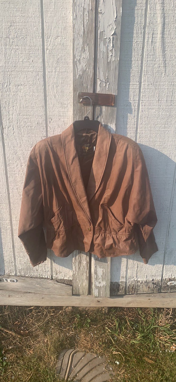 Vintage 100% Leather Distressed Jacket