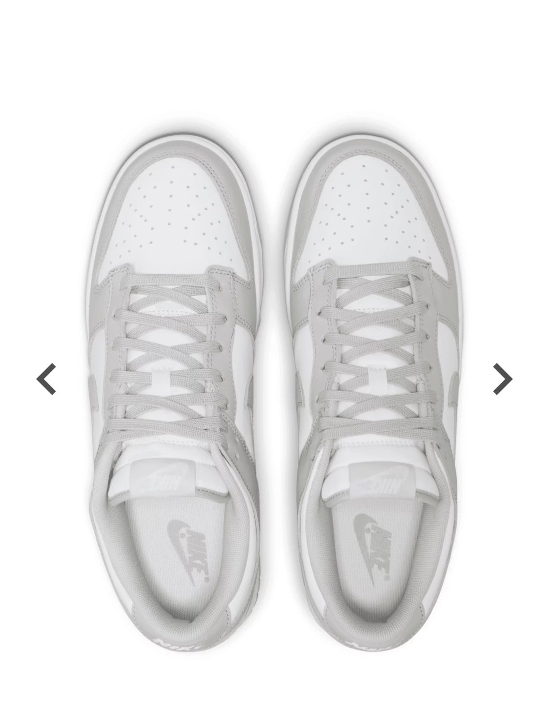 Nike Dunk Low Photon Dust White 4Y - 5.5 women Firm