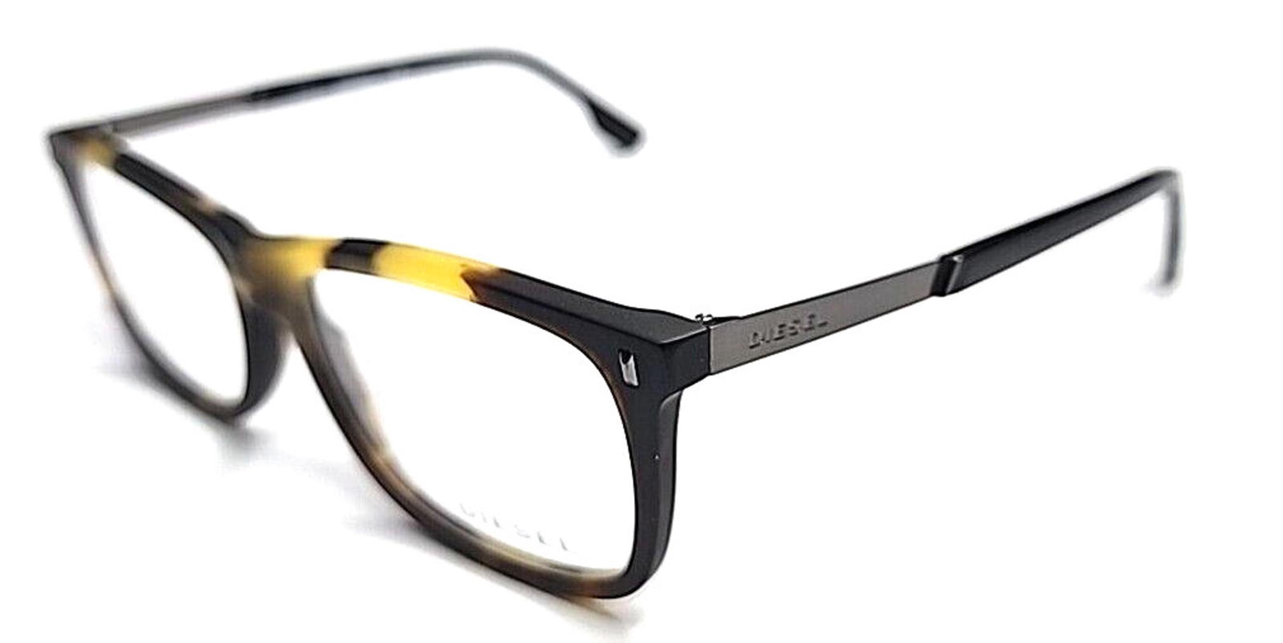 Diesel DL5199 055 Dark Tortoise Square Eyeglasses Frame 53-15 145 New Case Cloth