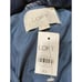NWT Ann Taylor LOFT Velvet Puffer Jacket XS Blue Hood Faux Fur Trim Pockets