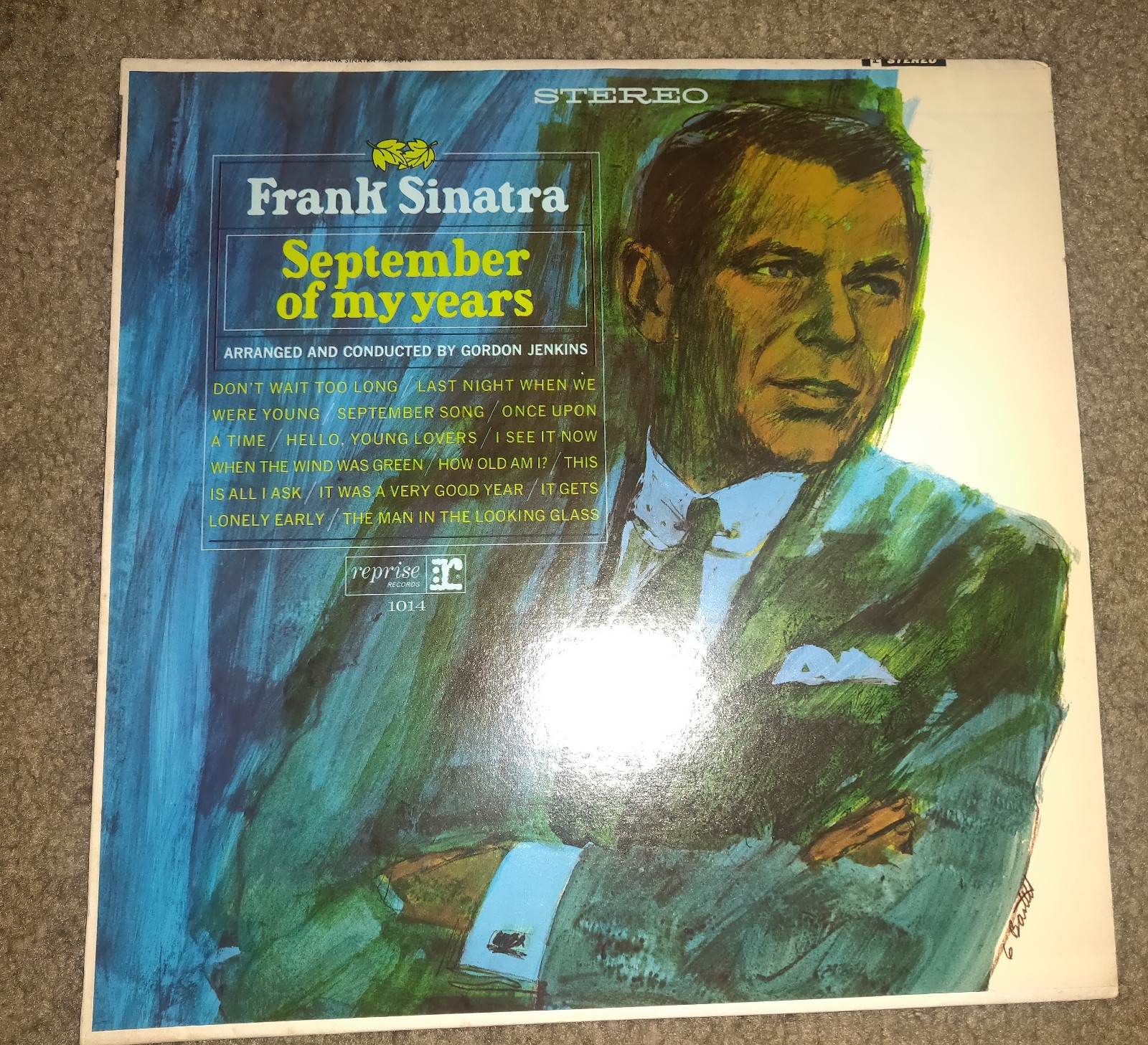 Frank Sinatra LP WHERE ARE YOU? '57 CAPITOL --GRAY Label MONO W855