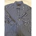 ETRO 44 Men's Strip Dot Dress Shirt VGUC Made in Italy 100% Cotton