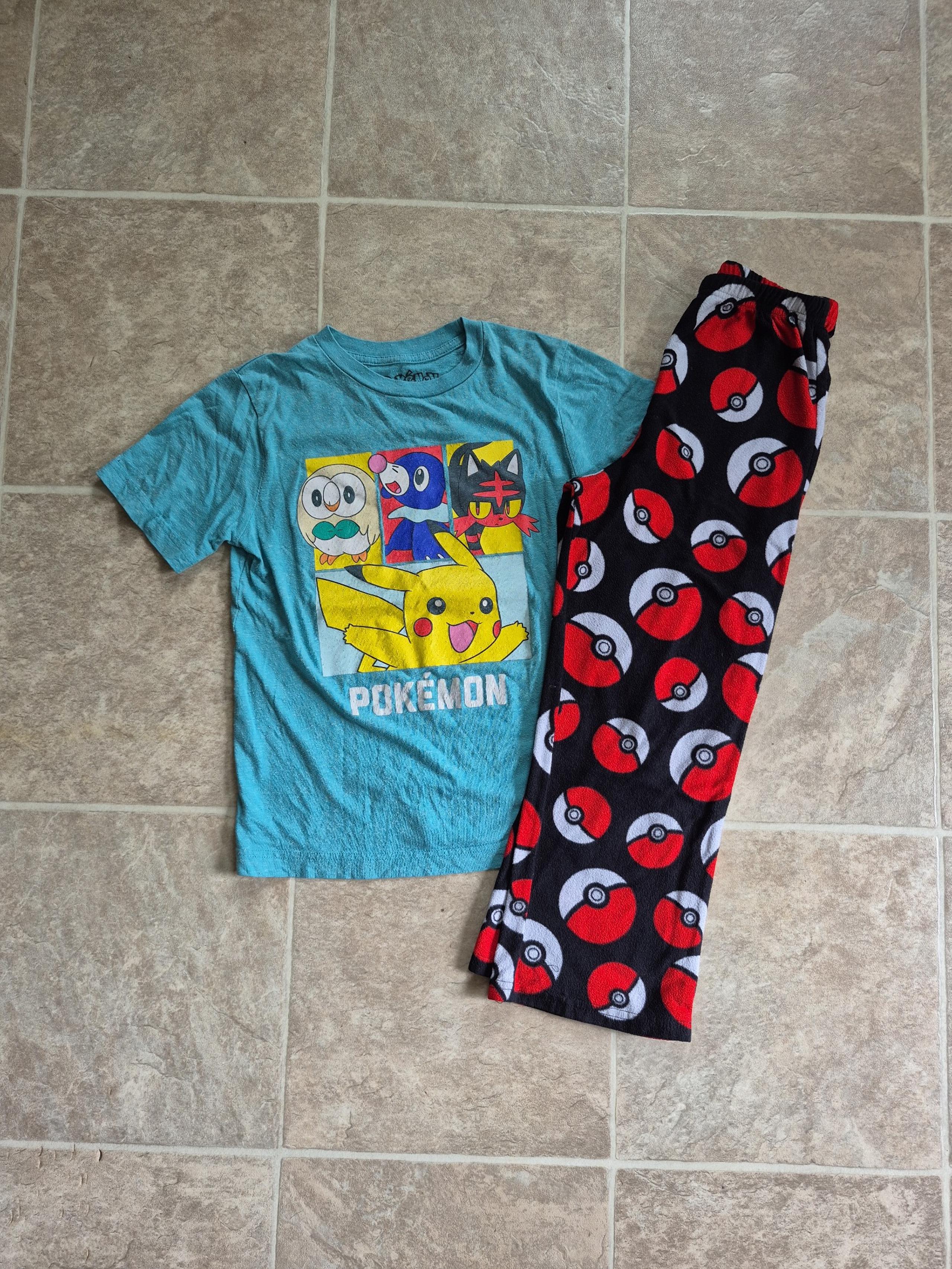 Pokémon Pajama Pants and Pokémon Tshirt Youth