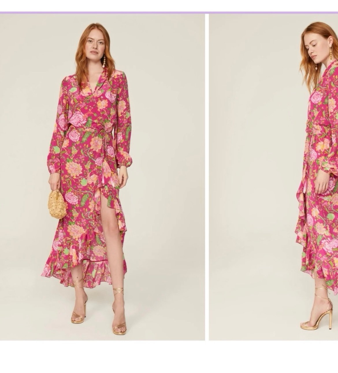 FLAW Rococo Sand Wrap Dress Size L