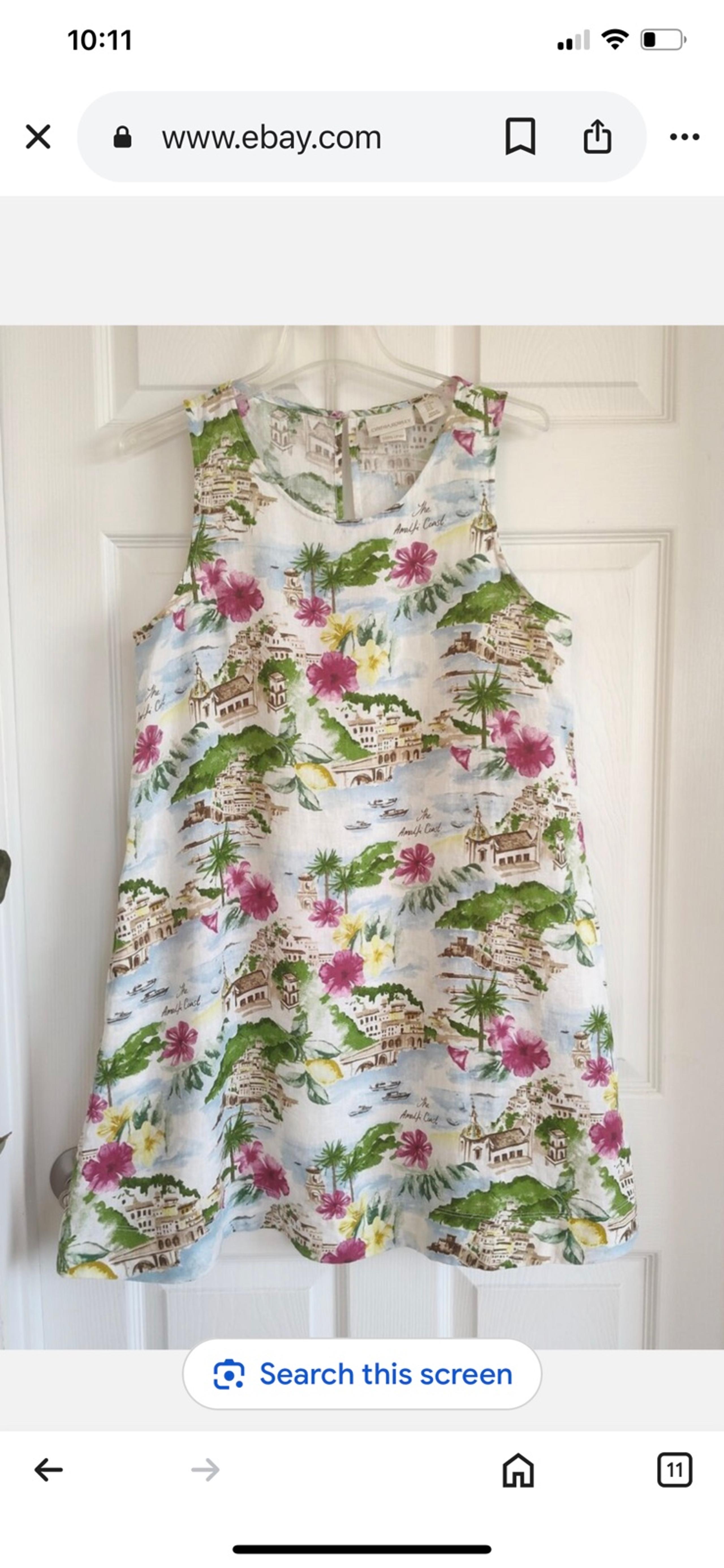 Cynthia Rowley "Amalfi Coast" linen dress