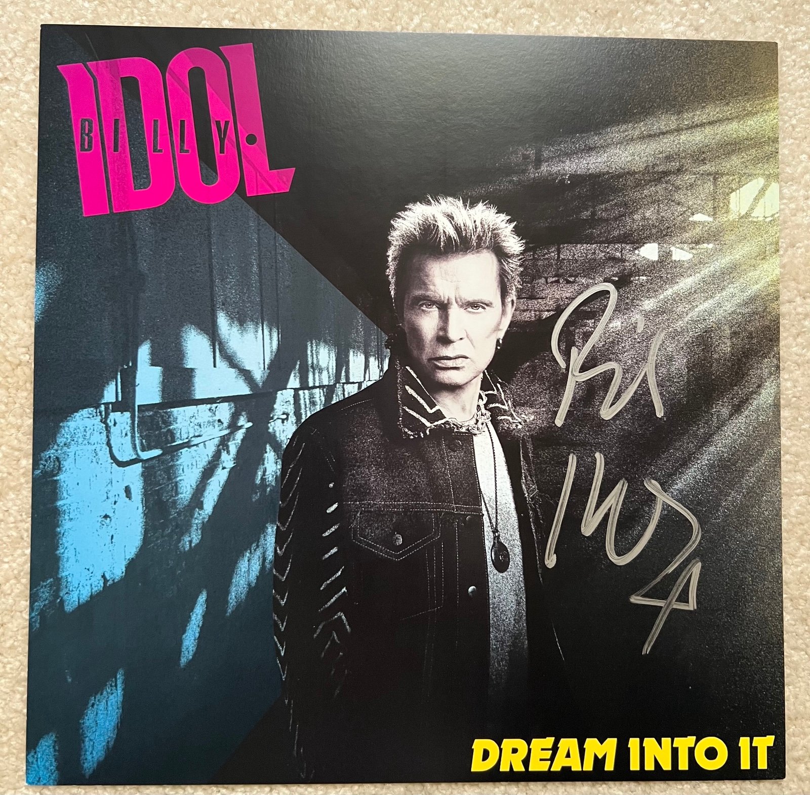 Billy Idol 2025 Dream Into It SIGNED LP Vinyl Record Black SEALED NEW w/ Hype