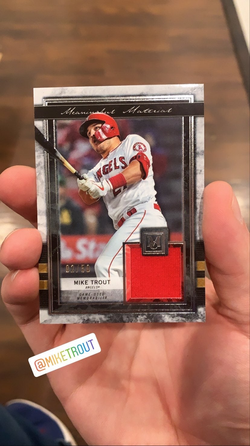 Mike Trout Meaningful Relic Topps 2/50