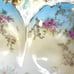 R S Prussia Serving Bowl 10 1/2” Pink Yellow White Roses Blue Tint Hold Leaves