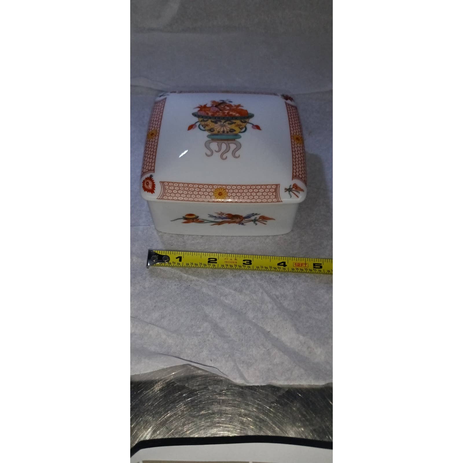 Bernardaud Limoges Trinket/Jewelry Box 5x5inches