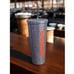 JLo Inspired DUNKIN Bling Tumbler Limited Edition Super Bowl Ad Rhinestone Cup