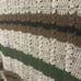 Handmade Afghan Brand New Hand Crocheted Blanket Queen 82in x 74in Green Blue