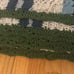 Handmade Afghan Brand New Hand Crocheted Blanket Queen 82in x 74in Green Blue
