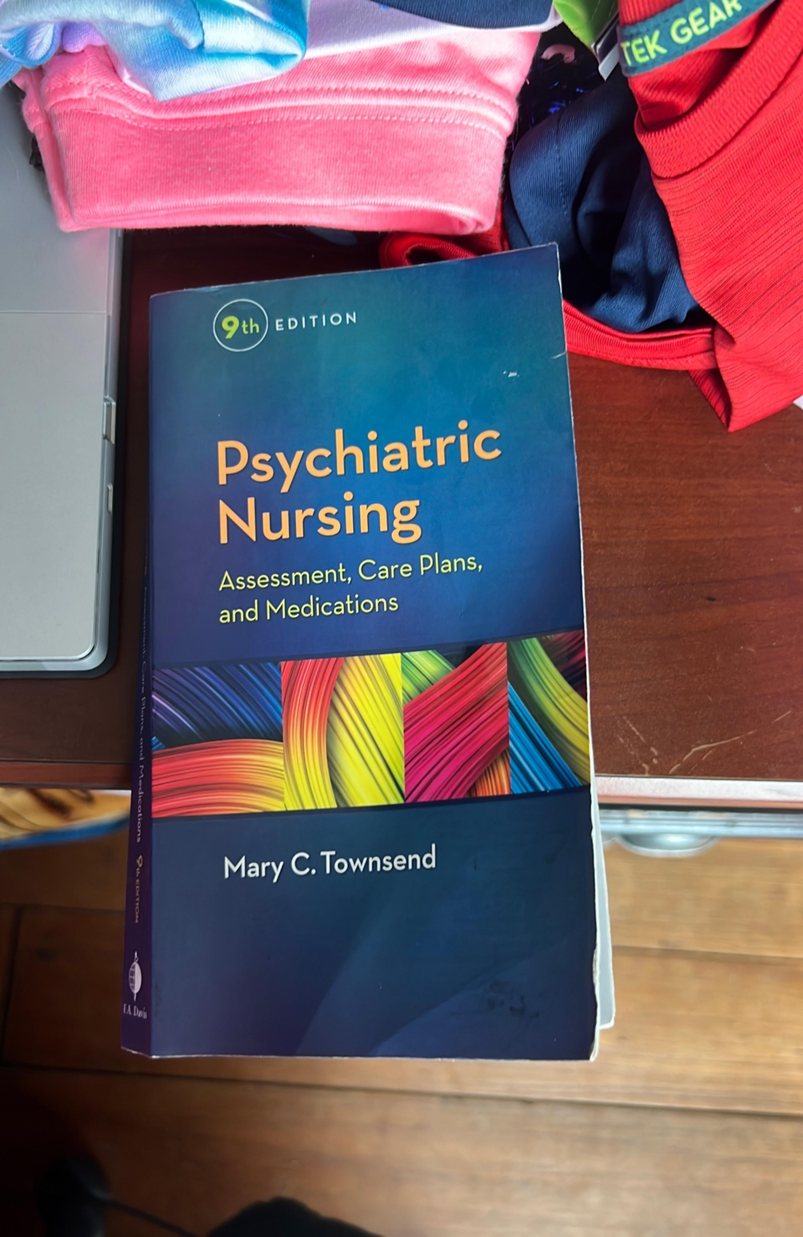 Psychiatric nursing book