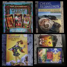 4 sets of tarot cards zen cards free book