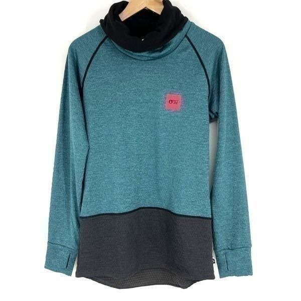 Picture Organic Clothing Sweatshirt Size Medium Womens Blue Pullover Turtleneck