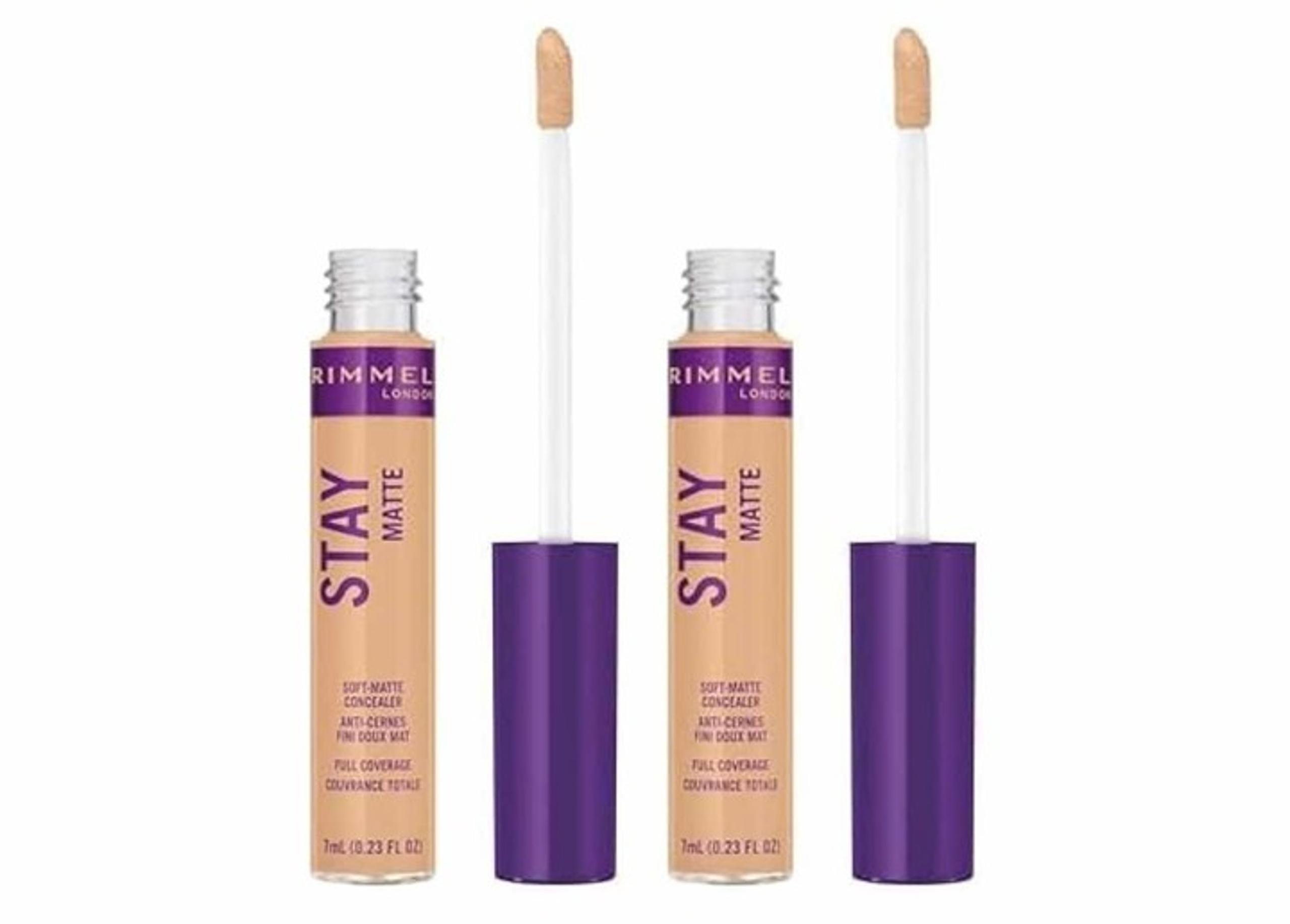 2 Bundled Rimmel London Stay Matte Soft Matte Full Coverage Concealer #092 Ivory