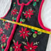Vintage One Step Up Christmas Knit Sweater Vest Button up Size XL.