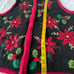 Vintage One Step Up Christmas Knit Sweater Vest Button up Size XL.