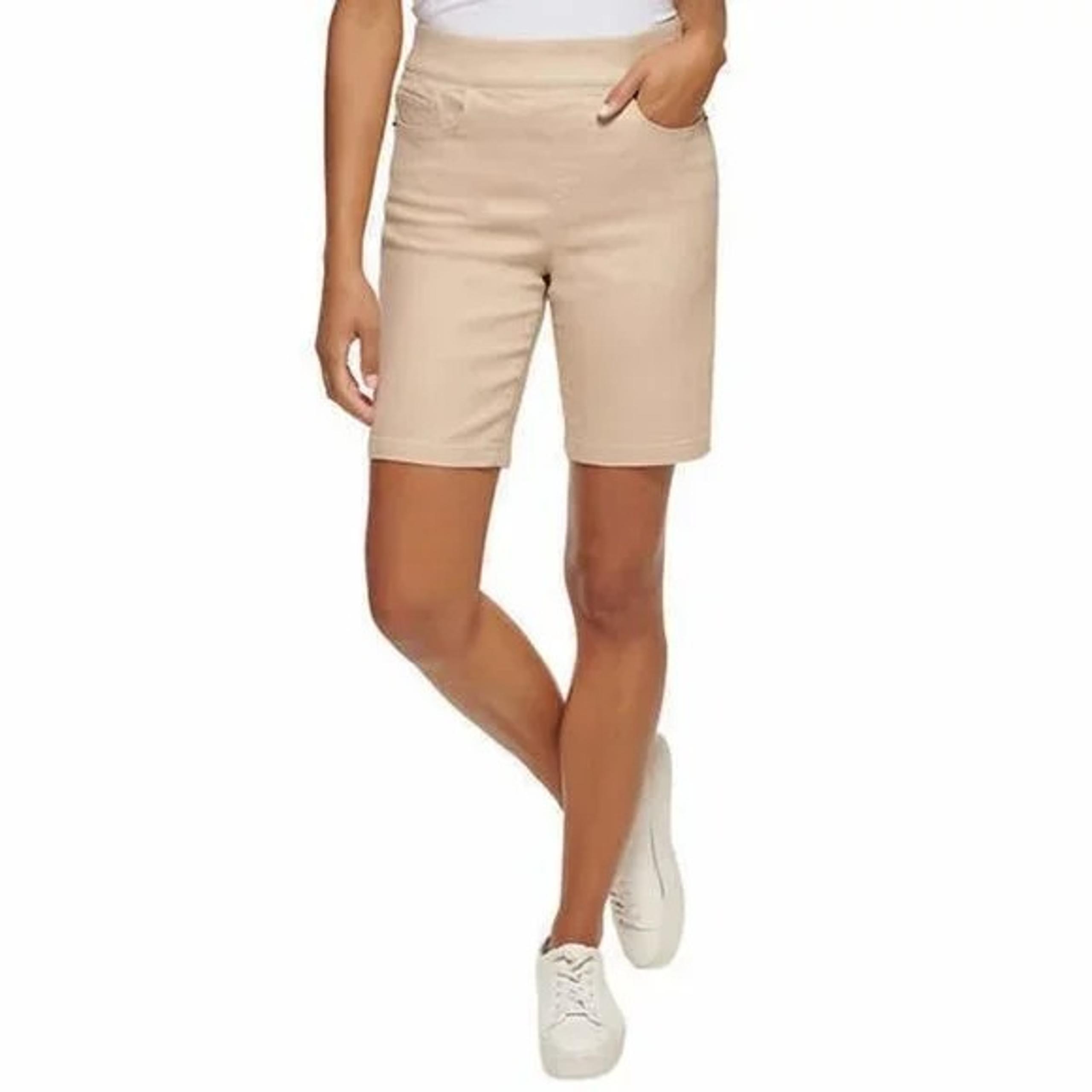 NWOT DKNY Jeans Women's Comfort Stretch Pull-On Bermuda Short Size S $55 B272