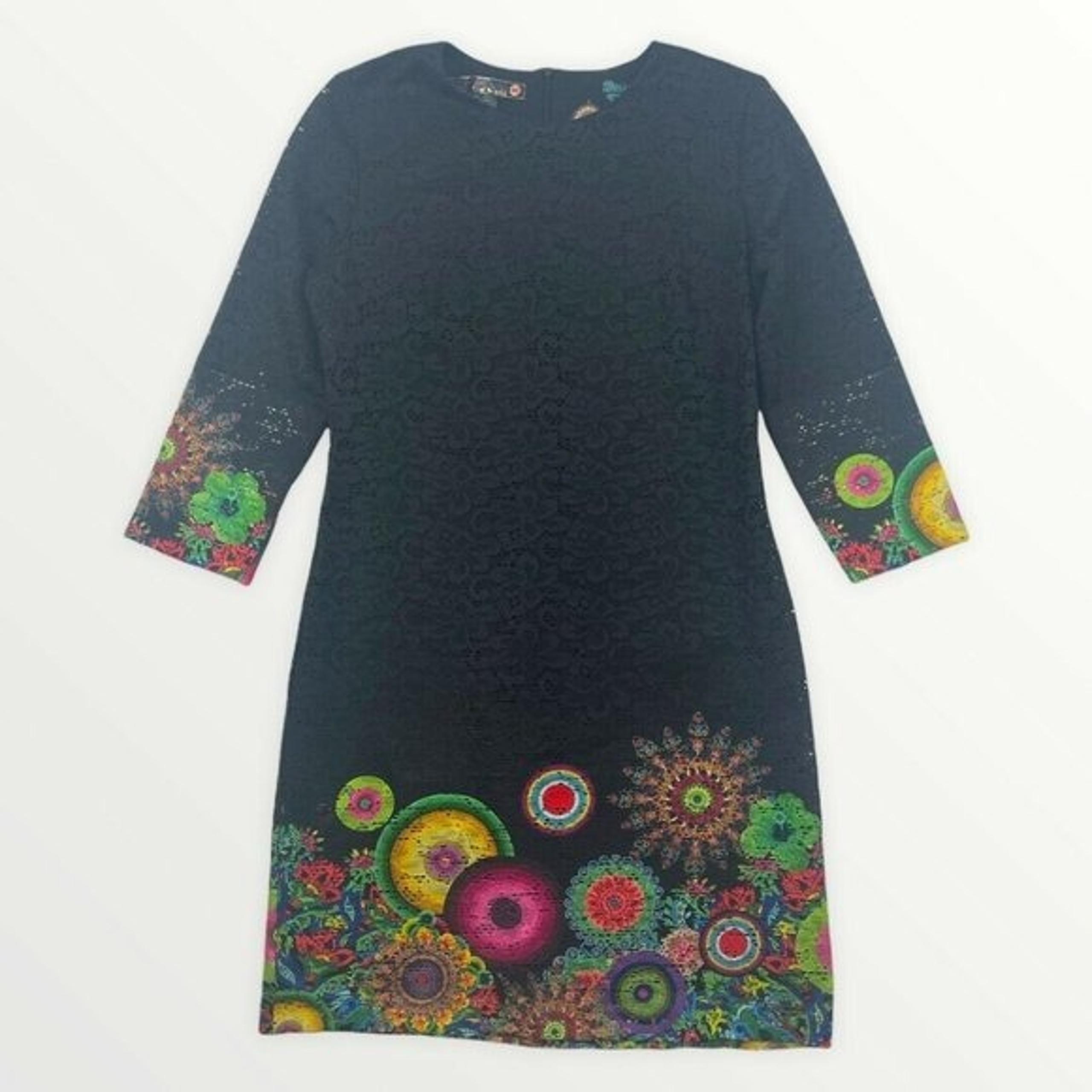 Desigual Dress Size Medium / 40 Colorful Mandalas Festive Celebration Party Work
