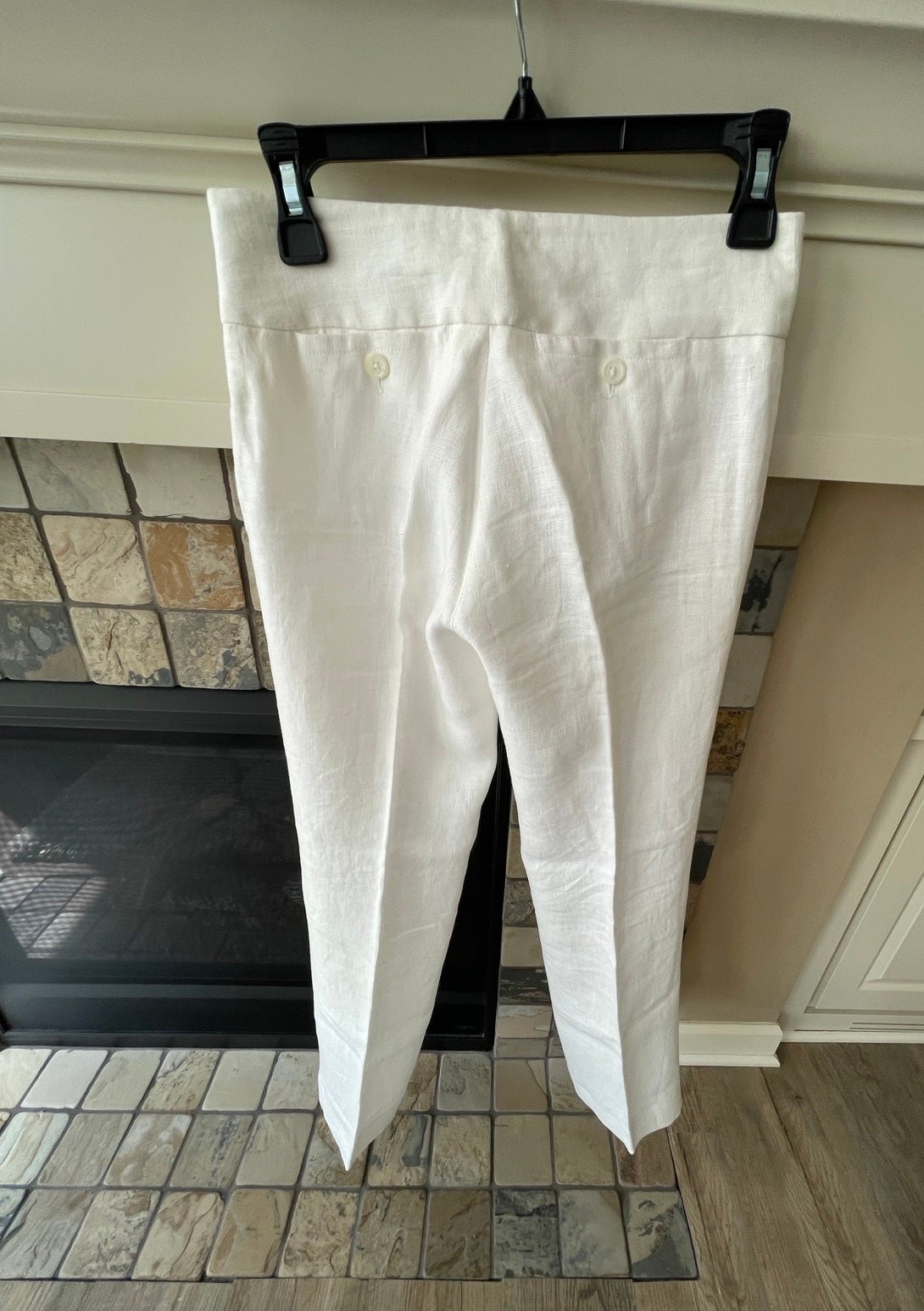 michael kors white linen pants