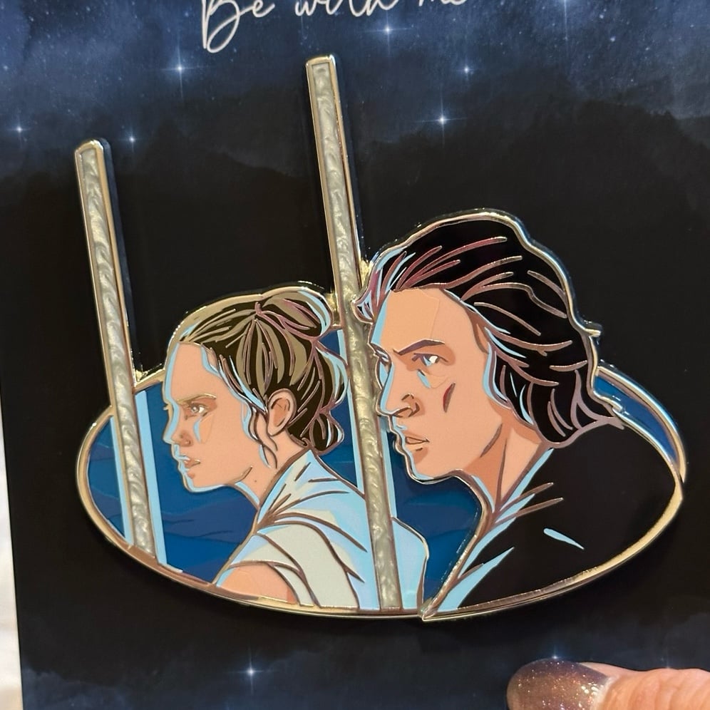 Reylo pin Primrosepins be with me oval