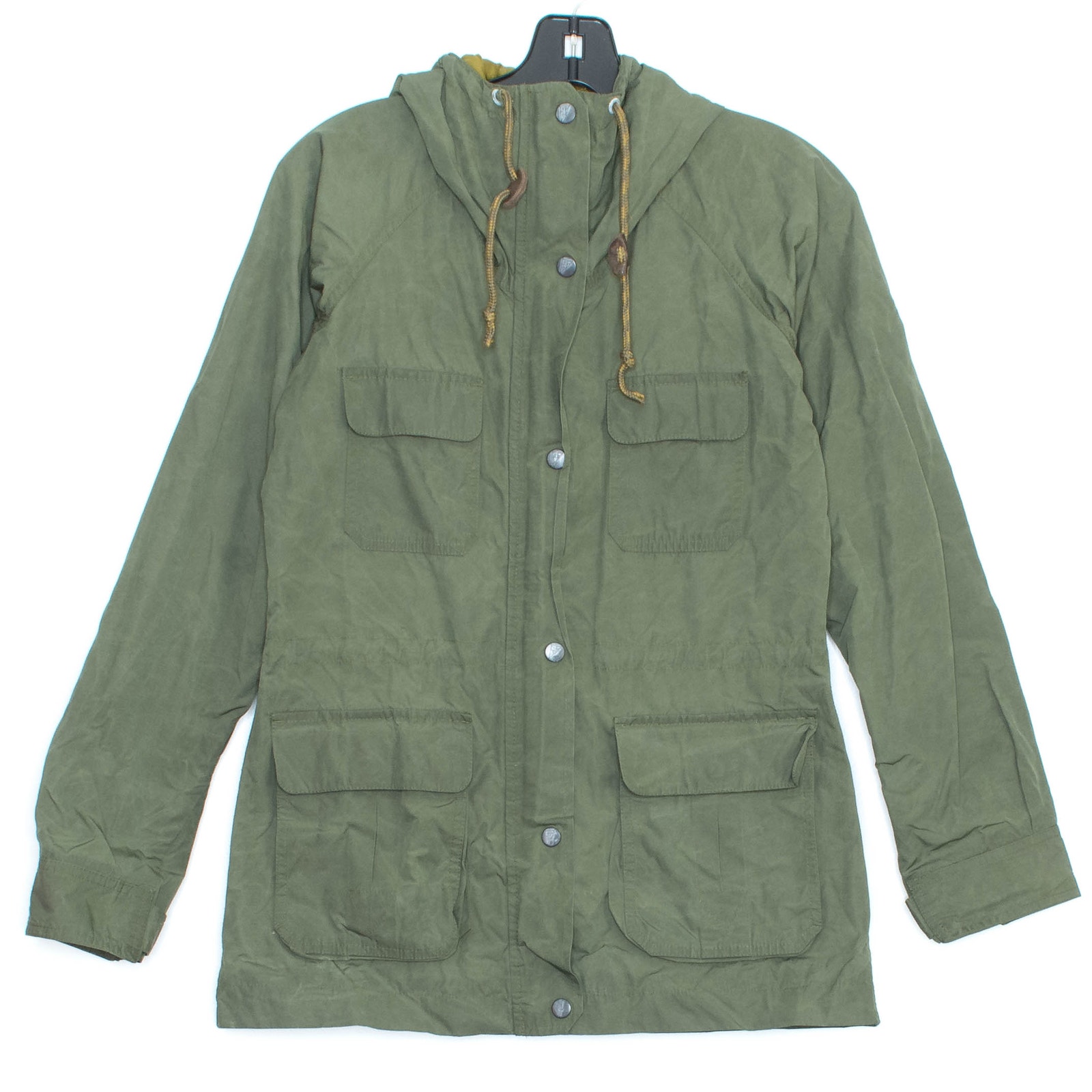 Eddie Bauer Womens Jacket Mountain Parka Rain Hooded Pockets Green Size XS FE