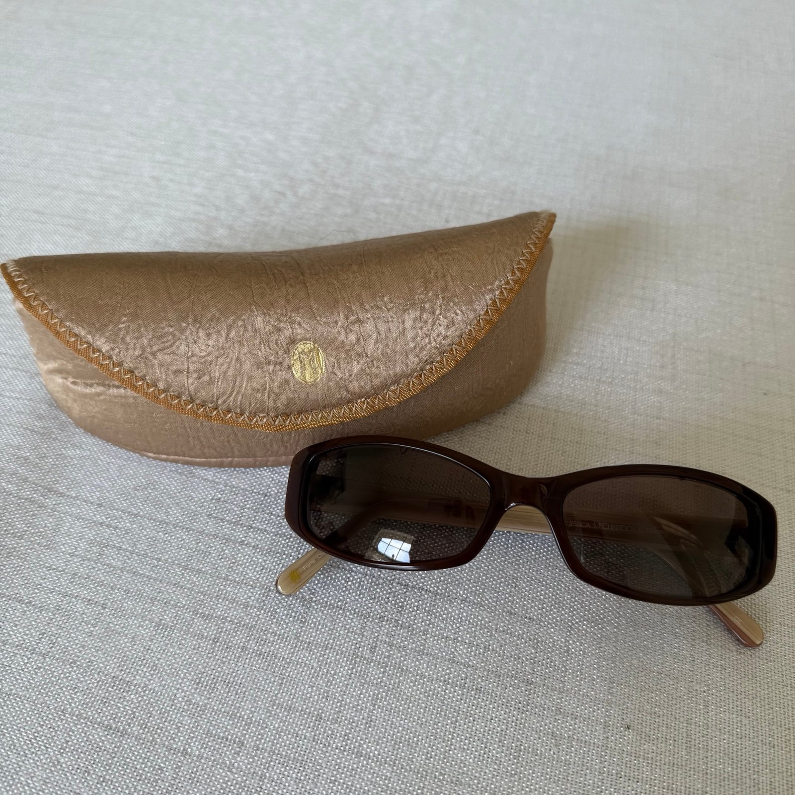 Jessica McClintock Sunglasses Frame JMC528 Women's Brown Marble Sunglasses