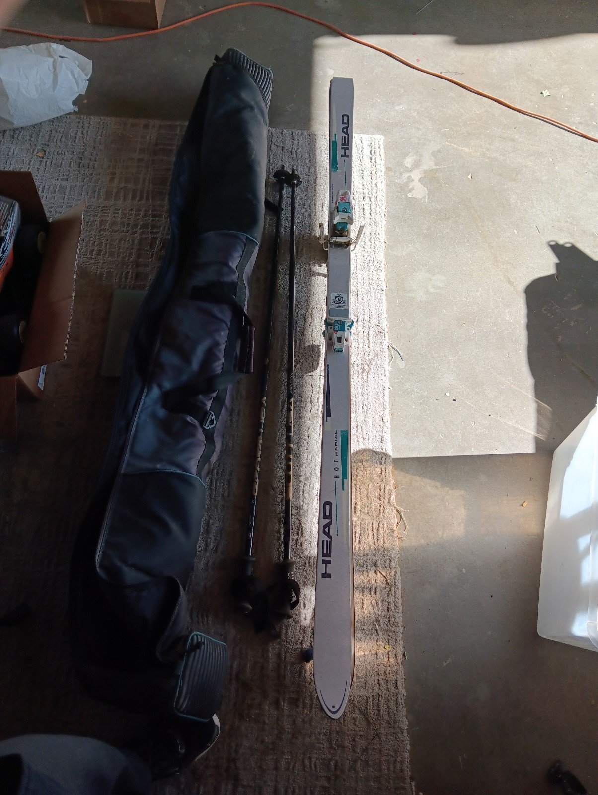 Vintage Head hot radial skis
