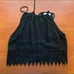 Black Lace Halter Crop Top Size Small