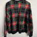 Air Jordan Essential Crest Plaid Fleece Crewneck Sweater Women's Size Large