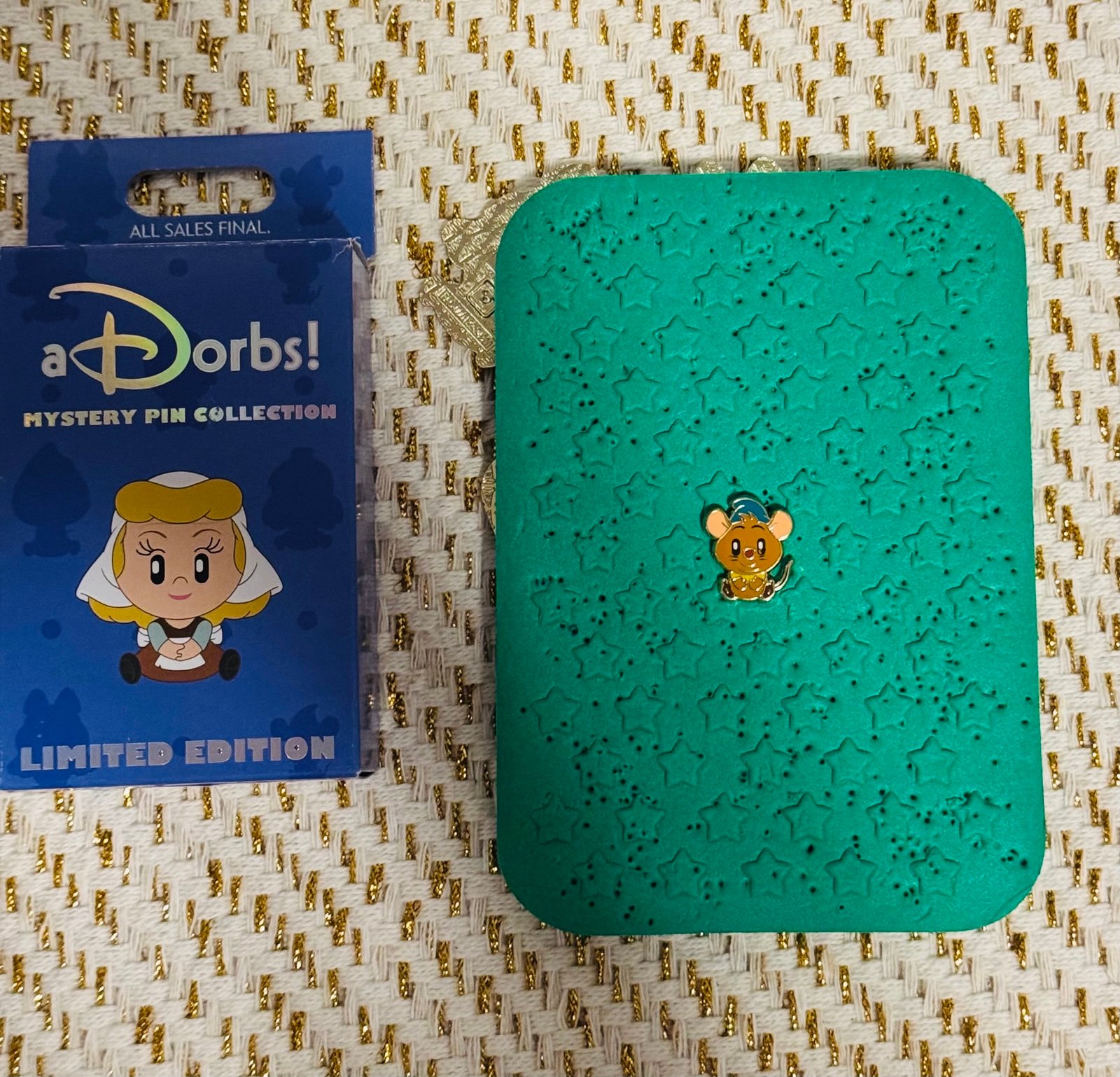 Disney WDI MOG Cinderella 75th Anniversary aDorbs! Gus Mice Mystery Pin LE 400