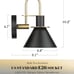Industrial Wall Sconce Set of 2, HWH Modern 1-Light Bathroom Medium, Black *2