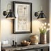 Industrial Wall Sconce Set of 2, HWH Modern 1-Light Bathroom Medium, Black *2