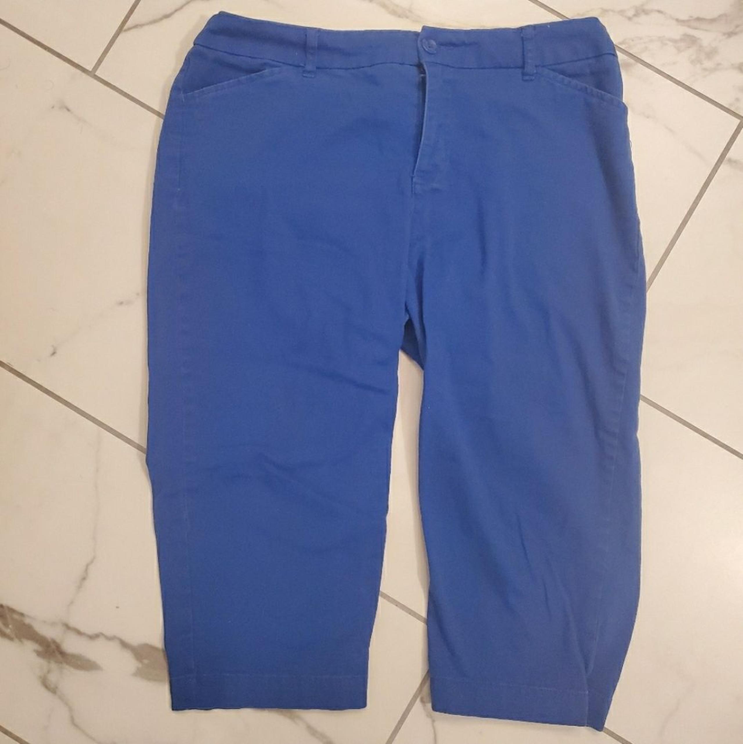 St John's Bay Royal Blue Crop Pants 14