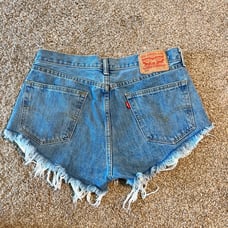 Levi’s 505 Reworked Light Wash Denim Shorts 33”