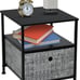 Nightstand Shelf w/ Drawer