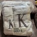 Tan 6 Piece Monogrammed “K” Bath Towel Bath Set