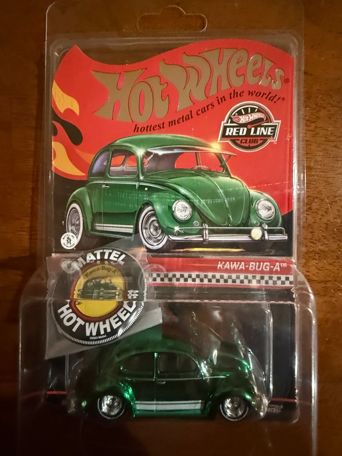 2024 Hot Wheels RLC KAWA-BUG-A Hot Wheels Red Line Club Exclusive w/Pin & Patch