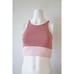 NWOT Nylora Set Mauve Pink Crop Top with Built In Bra and Leggings S